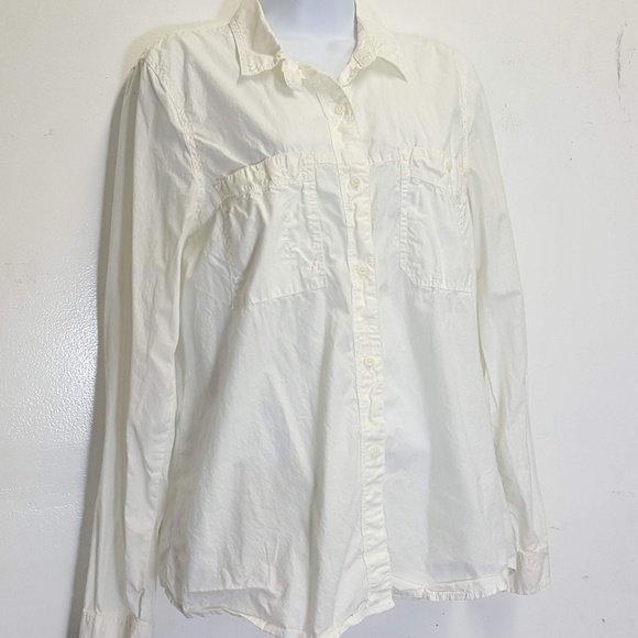 Madewell Tops - Madewell Off White button up long sleeve shirt